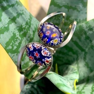 Cabochon cuff bracelet